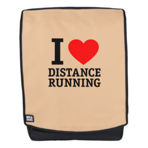 I Love Distance Running Backpack