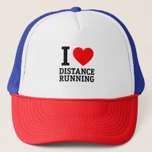 I Love Distance Running Trucker Hat