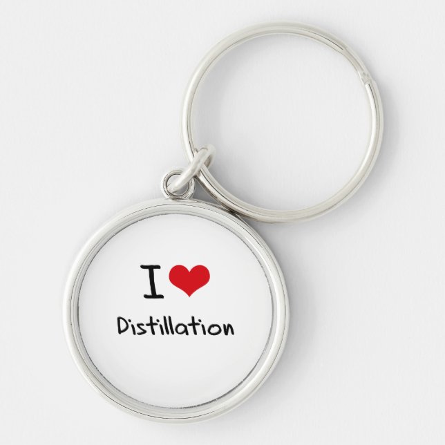 I Love Distillation Key Ring (Front)