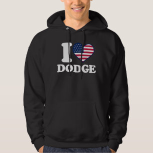 I love Dodge I heart Dodge Hoodie