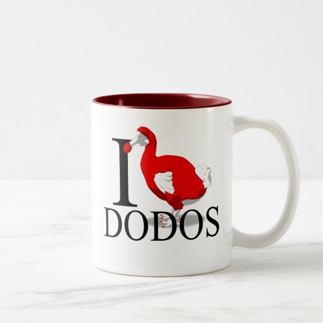 I Love Dodos Mugs (Right)