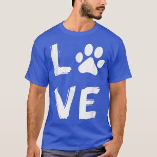 I Love Dog Paw Dog Print Dog Lover Dog Owner Dog N T-Shirt