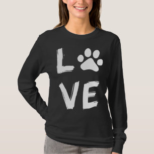 I Love Dog Paw Dog Print Dog Lover Dog Owner Dog N T-Shirt