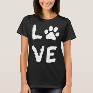 I Love Dog Paw Dog Print Dog Lover Dog Owner Dog N T-Shirt