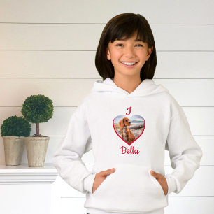 I love Dog Photo Name Heart 