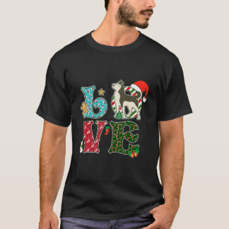I Love Dog Siberian Husky Christmas T-Shirt