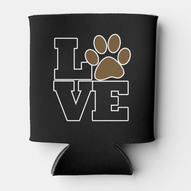 I love dogs can cooler (Front)