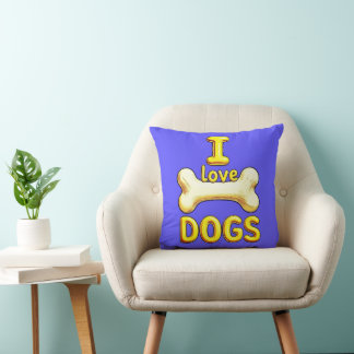 I LOVE DOGS CUSHION