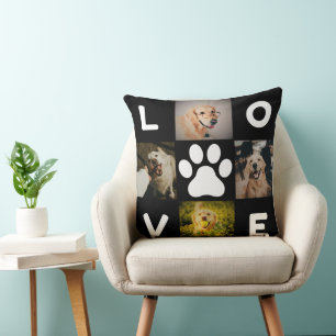 I Love Dogs Square Pillow