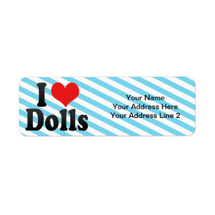 I Love Dolls Return Address Label