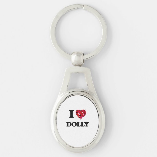 I love Dolly Key Ring (Front)