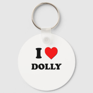 I Love Dolly Key Ring