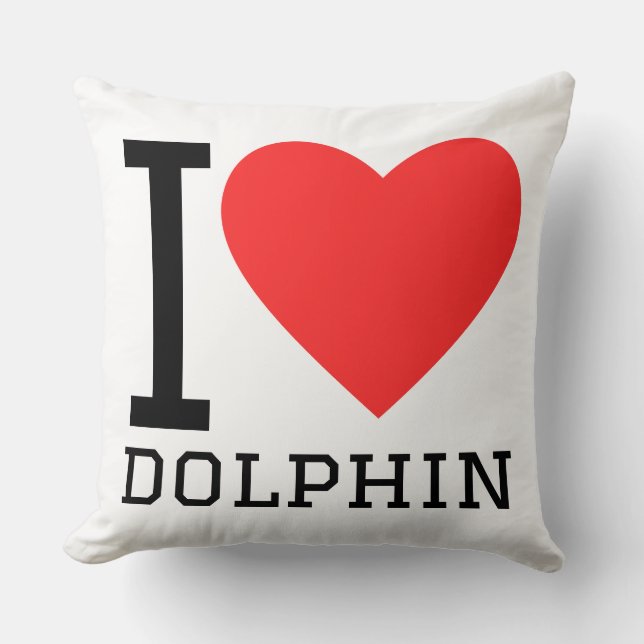 I love dolphin  cushion (Front)