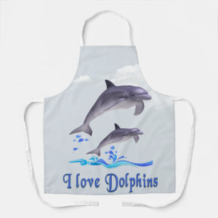 I love Dolphins Apron