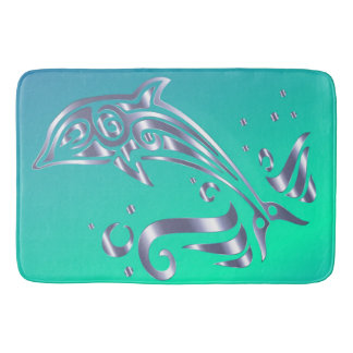 I Love Dolphins Bath Mat
