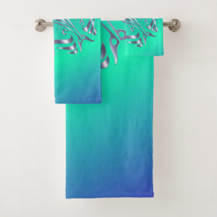 I Love Dolphins Bath Towel Set
