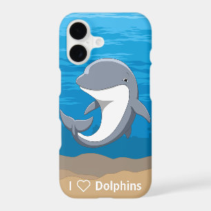 I Love Dolphins Cute Bottlenose Dolphin