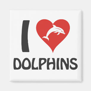 I love Dolphins Magnet