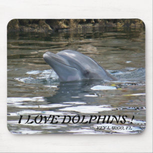 I LOVE DOLPHINS ! MOUSE PAD