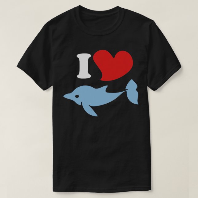 I love dolphins T-Shirt (Design Front)