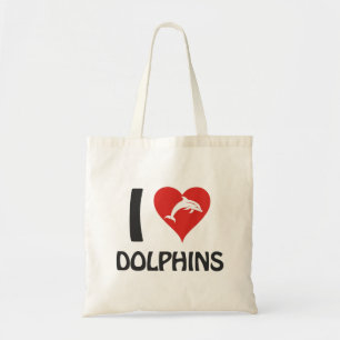 I love Dolphins Tote Bag