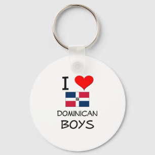 I Love Dominican Boys Key Ring