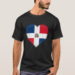 I Love Dominican Republic Shirt Dominican Flag Hea
