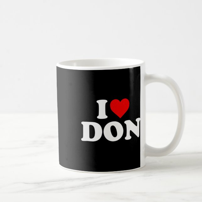I Love Don - Heart  Coffee Mug (Right)