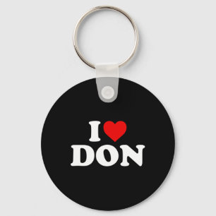 I Love Don - Heart Key Ring