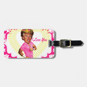 i love donald trump luggage tag
