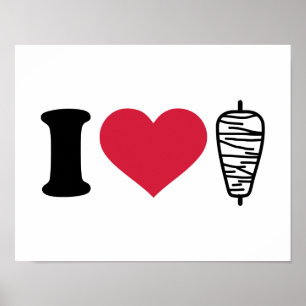 I love Doner kebap Poster