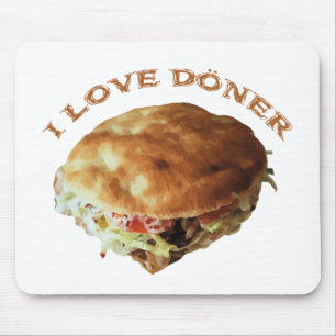 I Love Döner Mouse Pad
