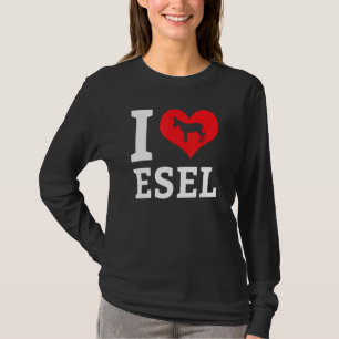 I Love Donkeys Mule Farm Animal Farmer Zoo Pet Hor T-Shirt