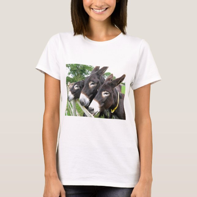 I Love Donkeys! T-Shirt (Front)