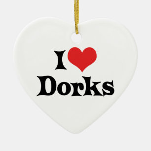 I Love Dorks Ornament