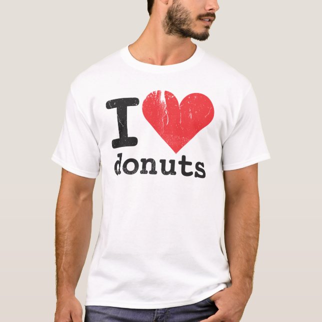 I love doughnuts Basic T-Shirt (Front)