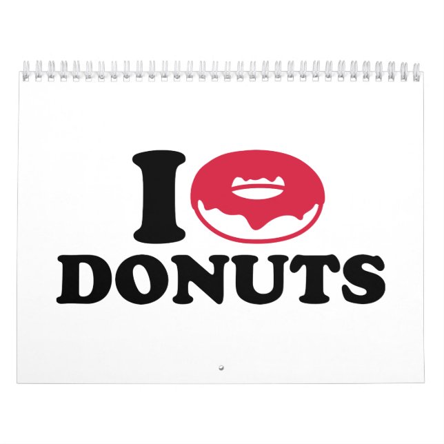 I love doughnuts calendar (Cover)