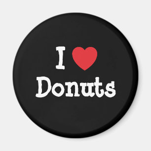 I love Doughnuts heart T-Shirt Magnet