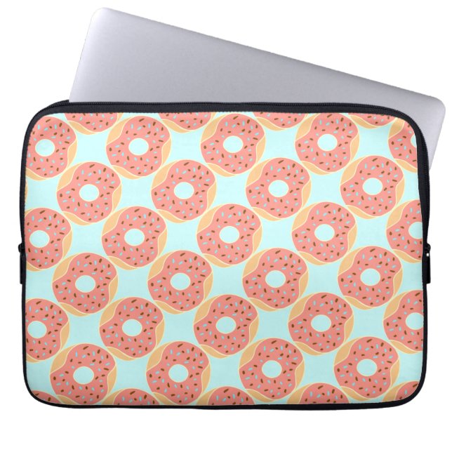 I love doughnuts laptop sleeve (Front)