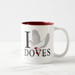 I Love Doves Mugs