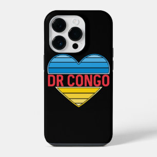 I Love DR Congo, Congo-Kinshasa Heart iPhone 14 Pro Case