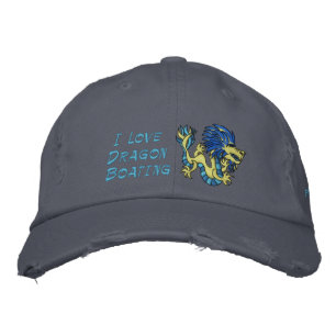 I Love Dragon Boating Embroidered Hat