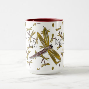 I love Dragonflies Digital and Graphics Art Mug
