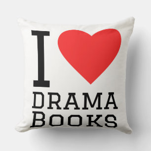 I love drama books cushion