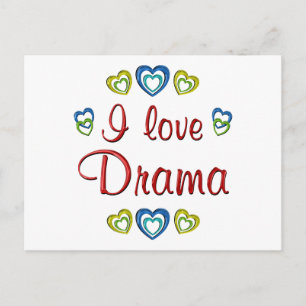 I Love Drama Postcard