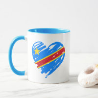 I Love DRC - Congo Congolese Flag Hear
