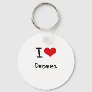 I Love Drones Key Ring