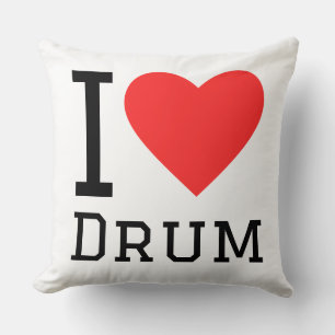 i love drum cushion