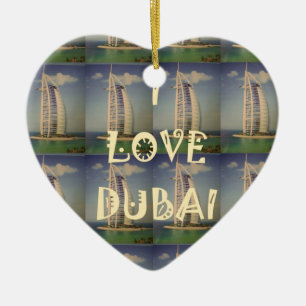 I Love Dubai Ceramic Ornament