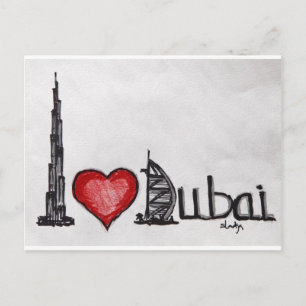 I Love Dubai Postcard